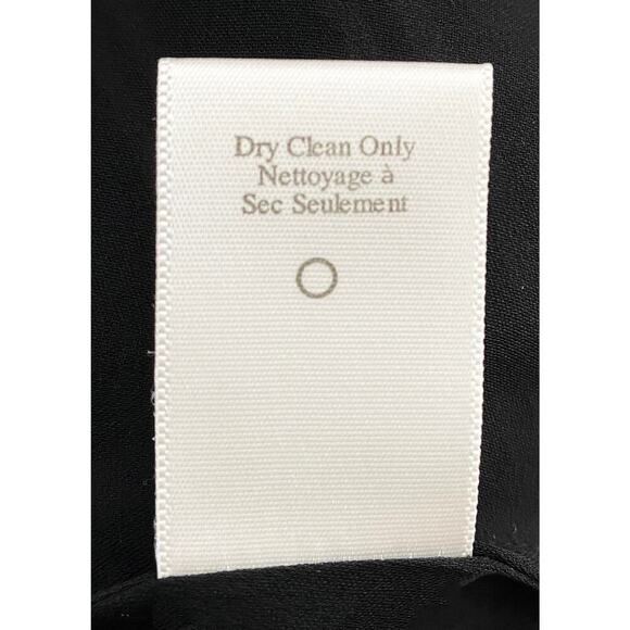 A.L.C. Women's V Split Neck Halter Mini Dress Crepe Silk Black White Stripes NWT - Picture 6 of 8